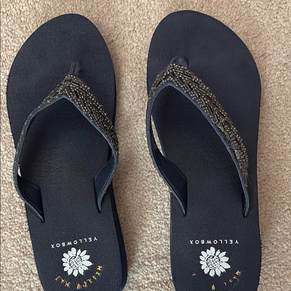 Yellow Box Women's Navy Blue Sandals